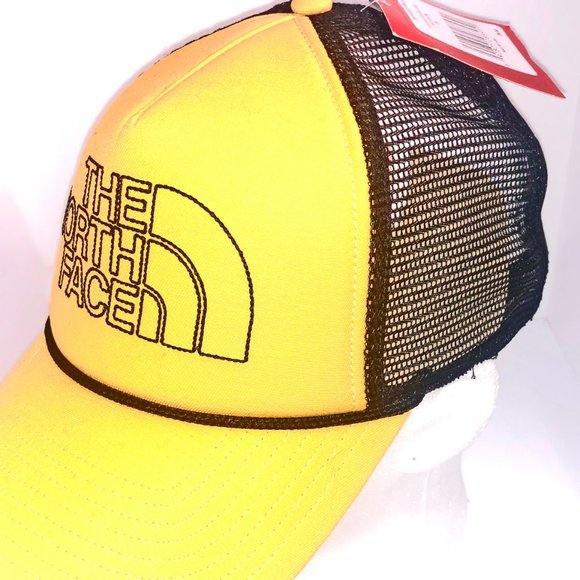 The Northface stitch yellow trucker hat - Picture 2 of 3